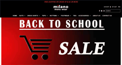 Desktop Screenshot of milanomenswearonline.com